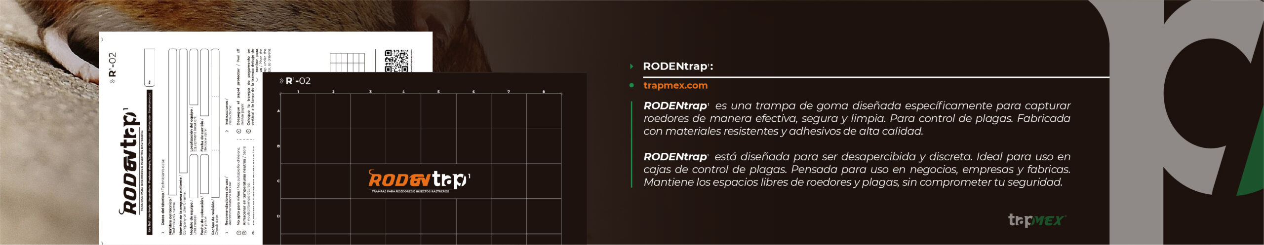 Rodentrap - Banners - Trampas de goma para roedores e insectos rastreros