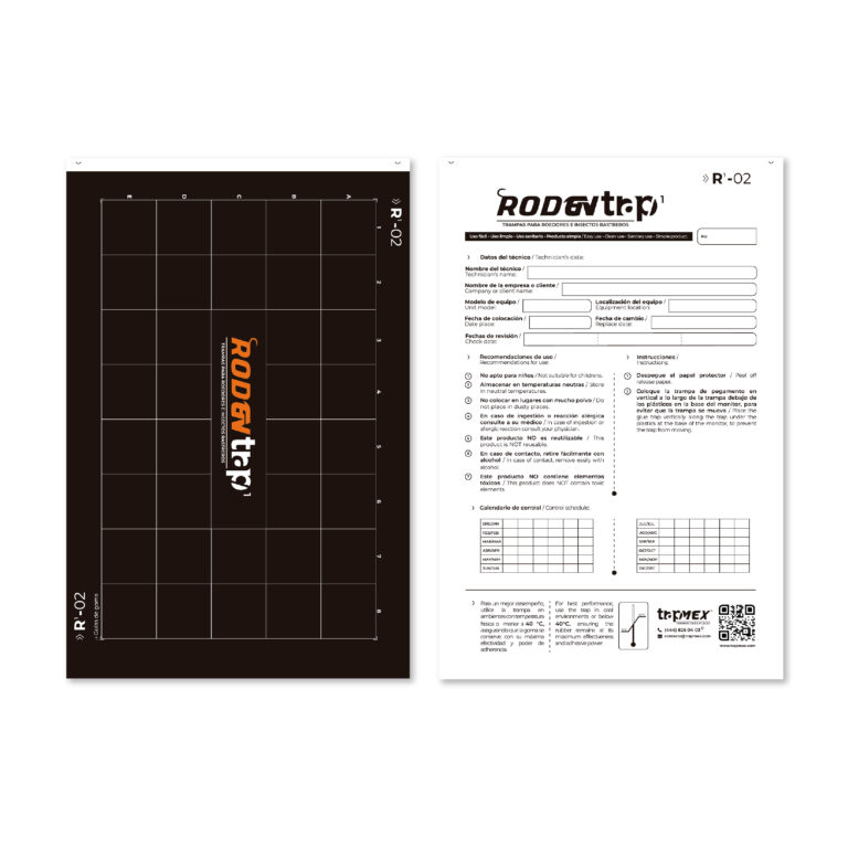 Trampa de goma para roedores e insectos rastreros - Rodentrap 2