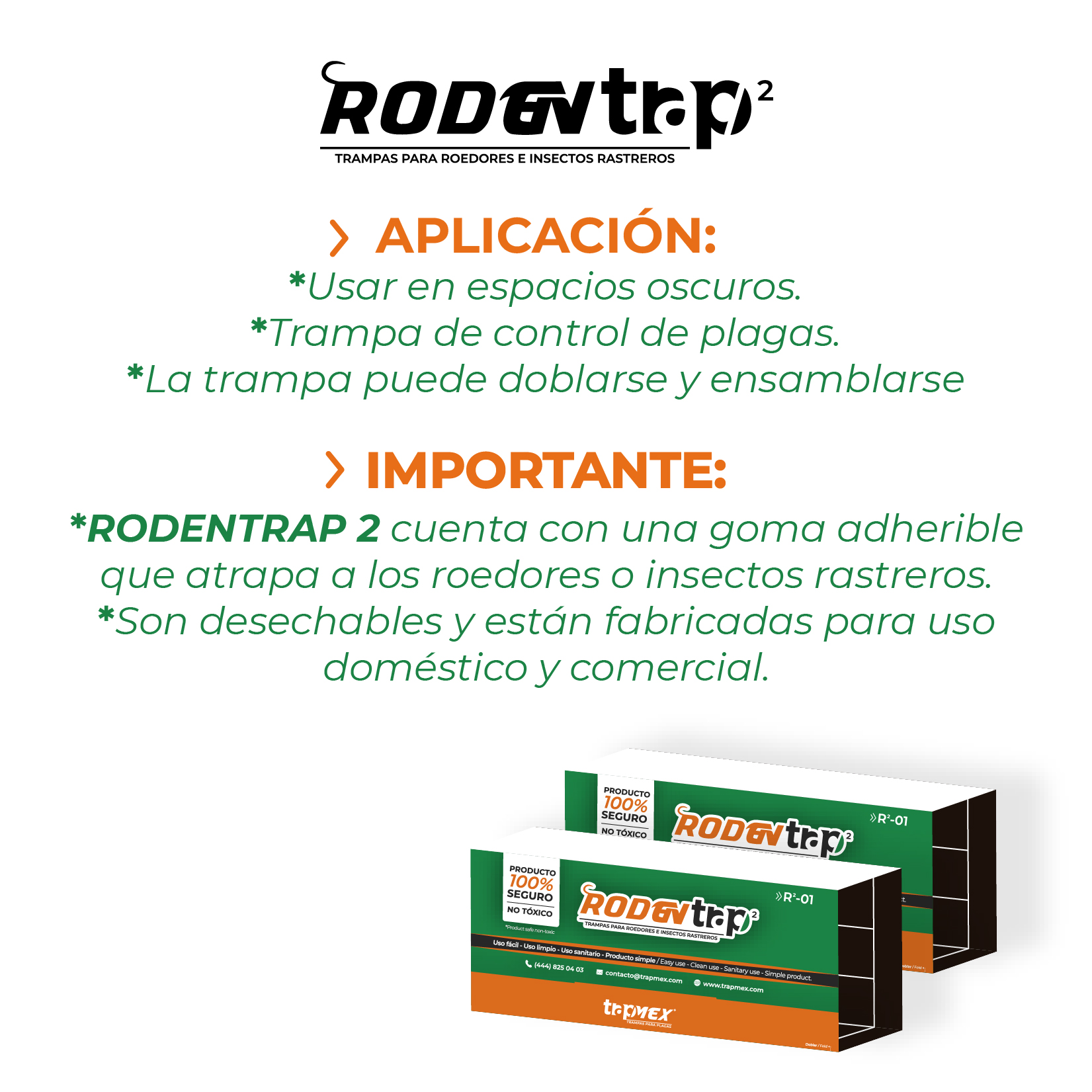 Trapmex - Trampas de goma para plagas - Rodentrap 2 (3)